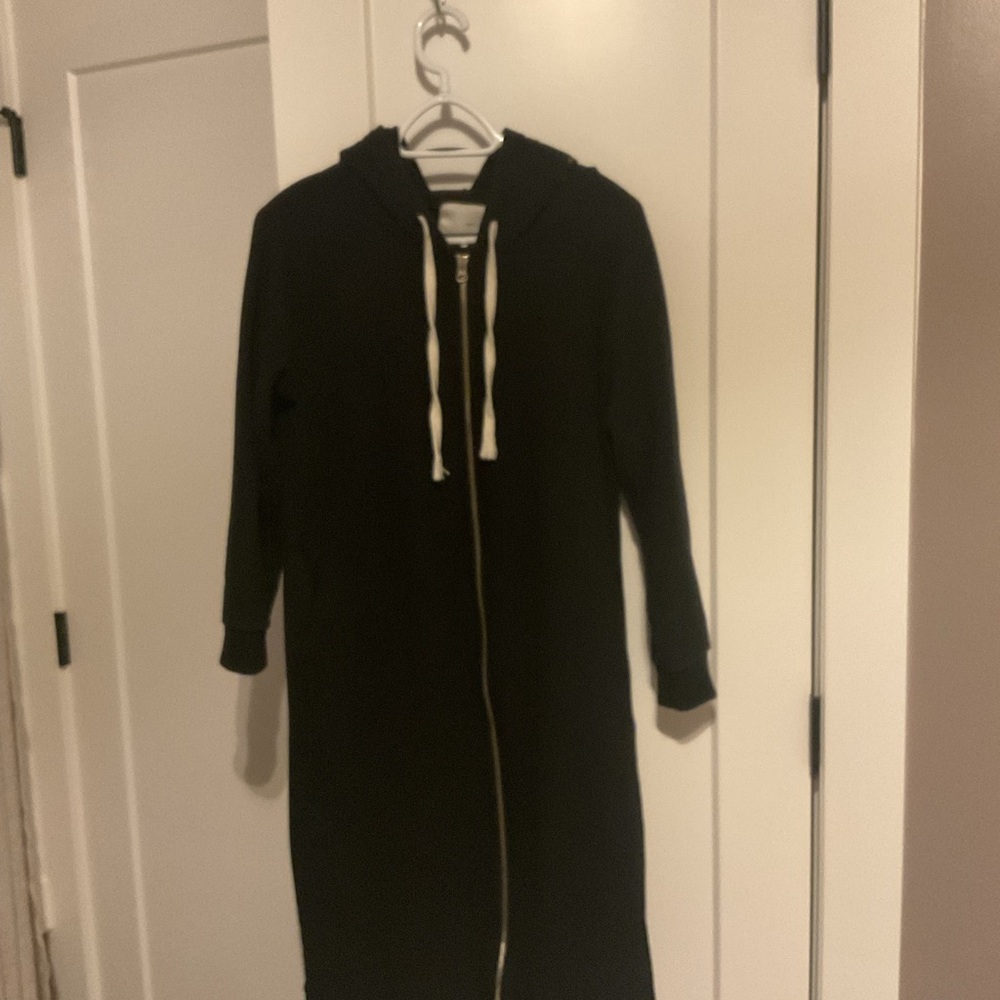 OAK + FORT Black fleece jacket - Picture 6 of 6